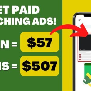 How To Make $57 Per 5 Mins Repeatedly By Watching Video Ads! (Make Money Online)