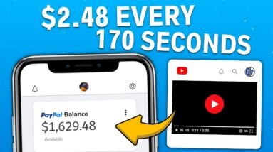 Earn $2.48 Every 170 Seconds From YouTube By Watching Videos (Make Money Online 2022)