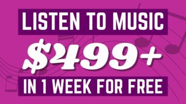 How To Make $499+ In Just 1 Week Listening Music?! (Make Money Online)