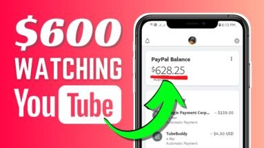 Earn $600 Per Day To Watch YouTube Videos 2021 (Make FREE PayPal Money For Watching Online)